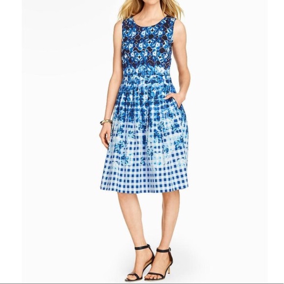 talbots gingham dress